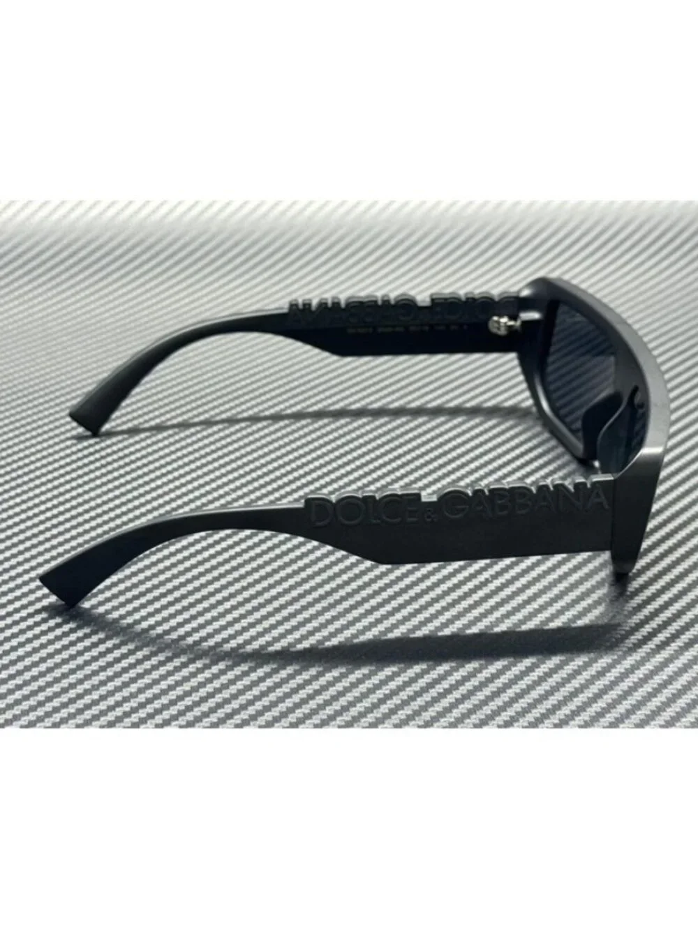 New Dolce & Gabbana Men Matte Black Sunglasses 56-16-145